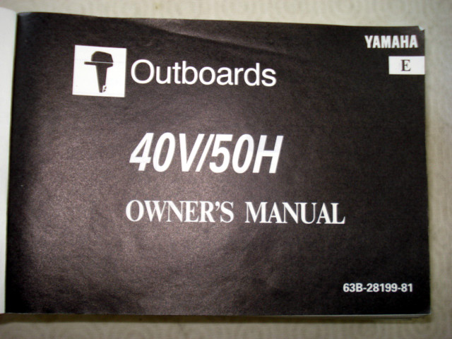Owner's manual Yamaha 40V, 50H - Klik op de afbeelding om het venster te sluiten